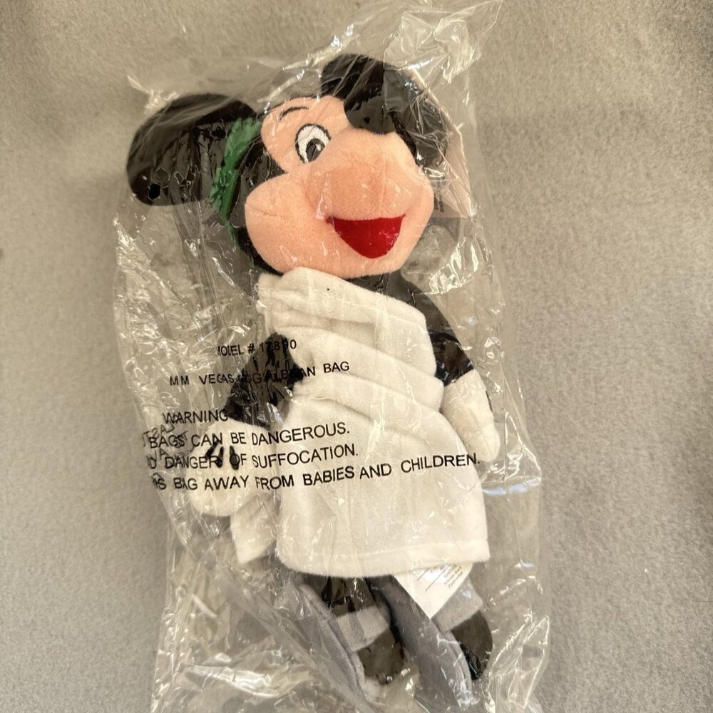 Toga Mickey Mouse The Disney Store Bean Bag 8" Plush Stuffed Toy In Costume